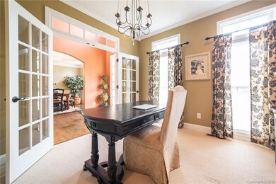 Front office with French doors