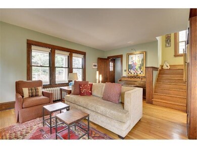 The spacious Living Room features Hardwood Floors,