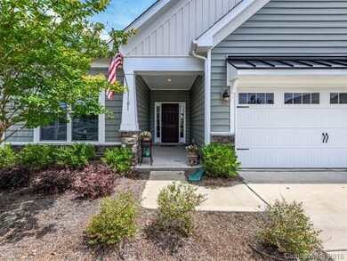 Inviting front porch.