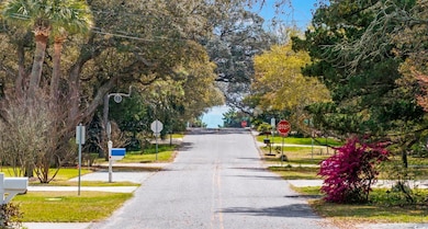 View of road featuring traffic signs
