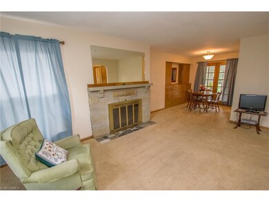 Living room and dining room