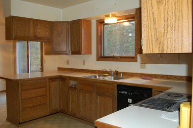 Kitchen from garage door entry