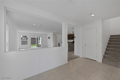 Unfurnished living room featuring recessed lightin