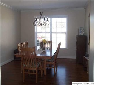 Closer view of the formal dining room.