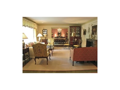 Living room with bay window