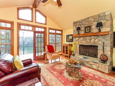 French doors lead from the Great Room to the expan