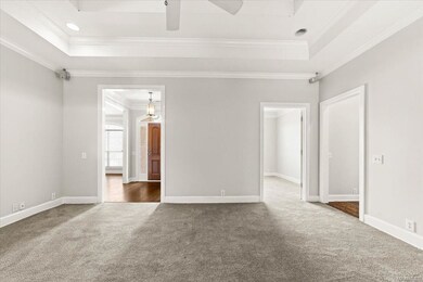 View of foyer entry into living room
