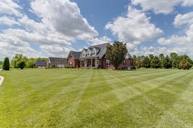 This view shows the abundance of the front and back yards  (approximately one acre).