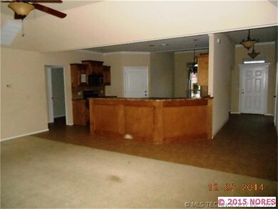 Vaulted living area.