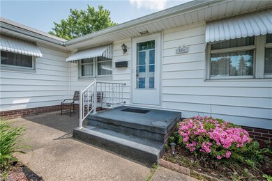 Front entrance with patio area