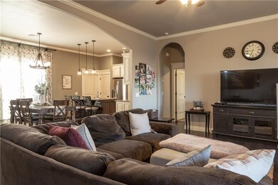 Living room and dining.