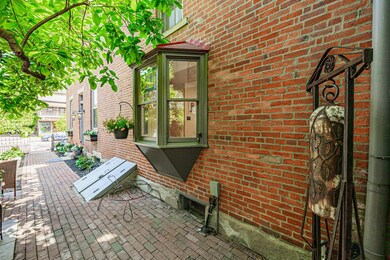Side Patio with bay window