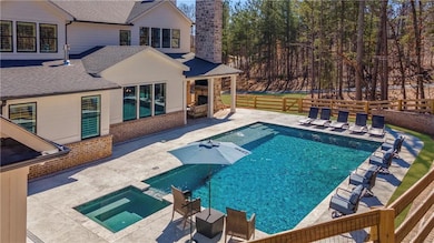 18x36 salt water pool with spa
