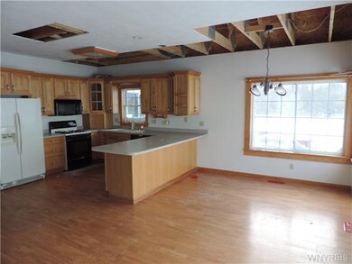 Great Room. The kitchen & dining area of the great