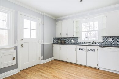 Natural light abounds!  The old milk door is the m