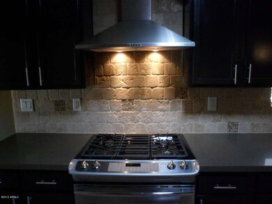 GAS RANGE  AND HOOD DETAIL