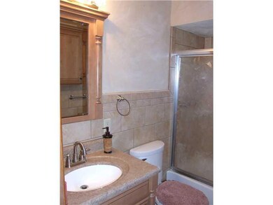 Full Bath. VERY NICE CERAMIC TILED BATH, GLASS DOO