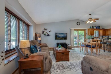Large windows and vaulted ceilings add so much cha