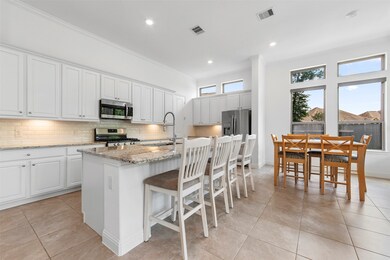 Plenty of space to entertain in the kitchen area