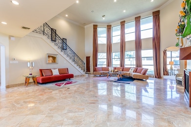 Stunning Italian marble floors and baseboards