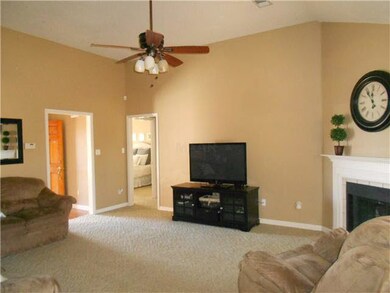 Front entry hall  leads to a cozy great room