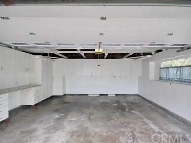 garage with plenty of storage...finished to perfec