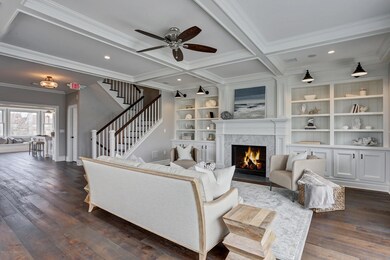 Another angle living space into kitchen