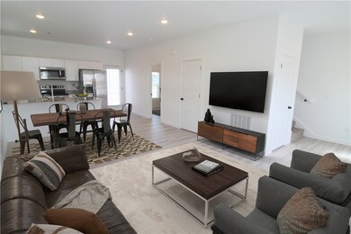 Virtually staged room of same floor plan