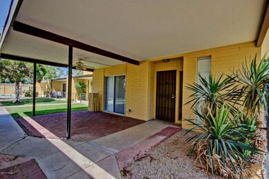 front door & patio
