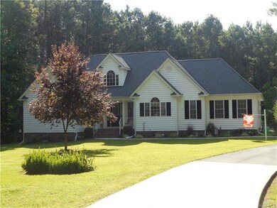 View of house as you come down the driveway.