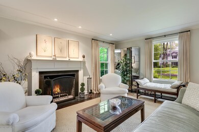 Living Room with Wood-buring fireplace