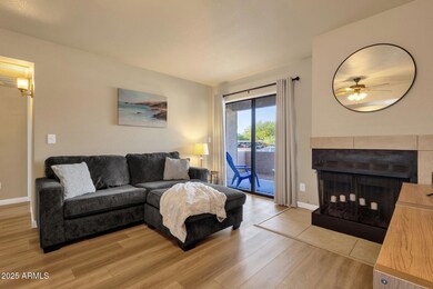 Sliding doors to private patio