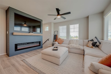 Experience the spacious living room on the second