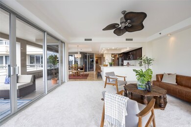Spacious living room with new carpet