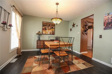 The owners replaced the carpets in the dining room