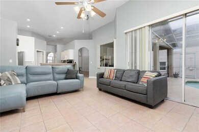 Large windows let in an abundance of natural light