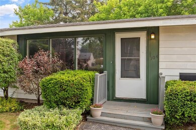 Step up to the entry and enter your new home!