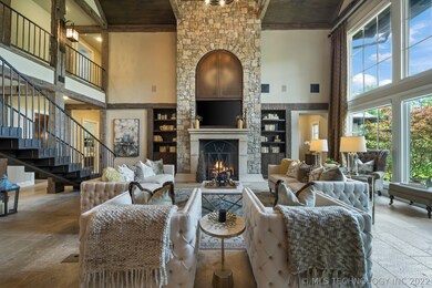 Formal living with cozy fireplace