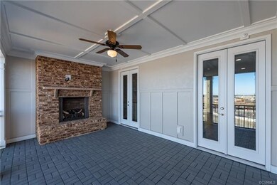 Covered Terrace with wainscoting throughout!