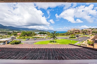 Unobstructed view of association pool, Kaneohe Bay, and Koolau Mountain Range from private lanai.