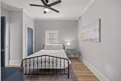 Primary bedroom is located on the first floor off