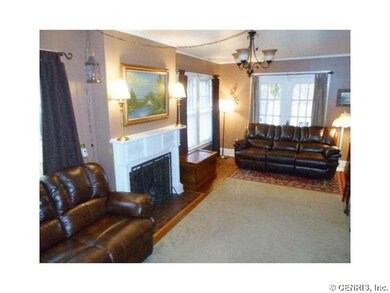 Family Room. Large family room with fireplace and 