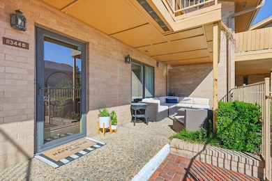 Great patio overlooking the pool