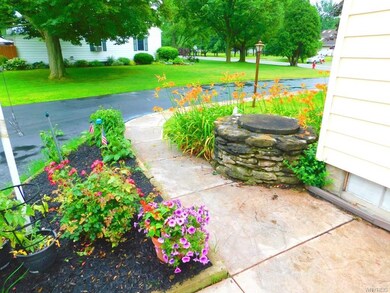 Nicely landscaped yard.