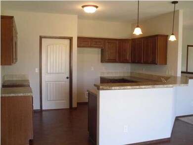 Open Large Kitchen with Beautiful Wood Cabinets
