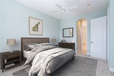 Virtual staging shows oversized ensuite master wit