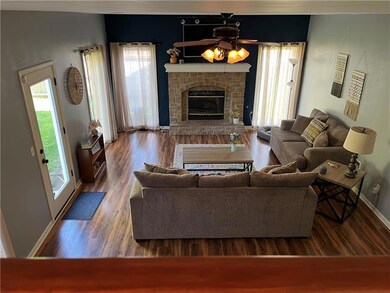 Family Room with Fireplace - Lower Level