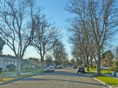 Home is on a tree lined street