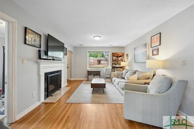 Den -with real fireplace