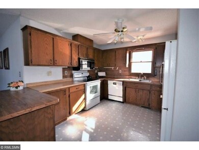 Kitchen open to living room